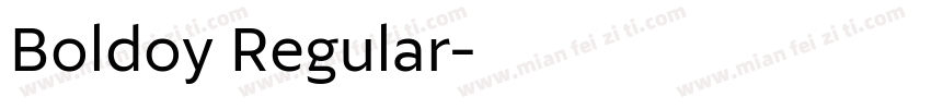 Boldoy Regular字体转换